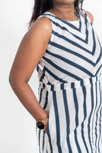 The Essence Dress Navy Blue – Organic Cotton