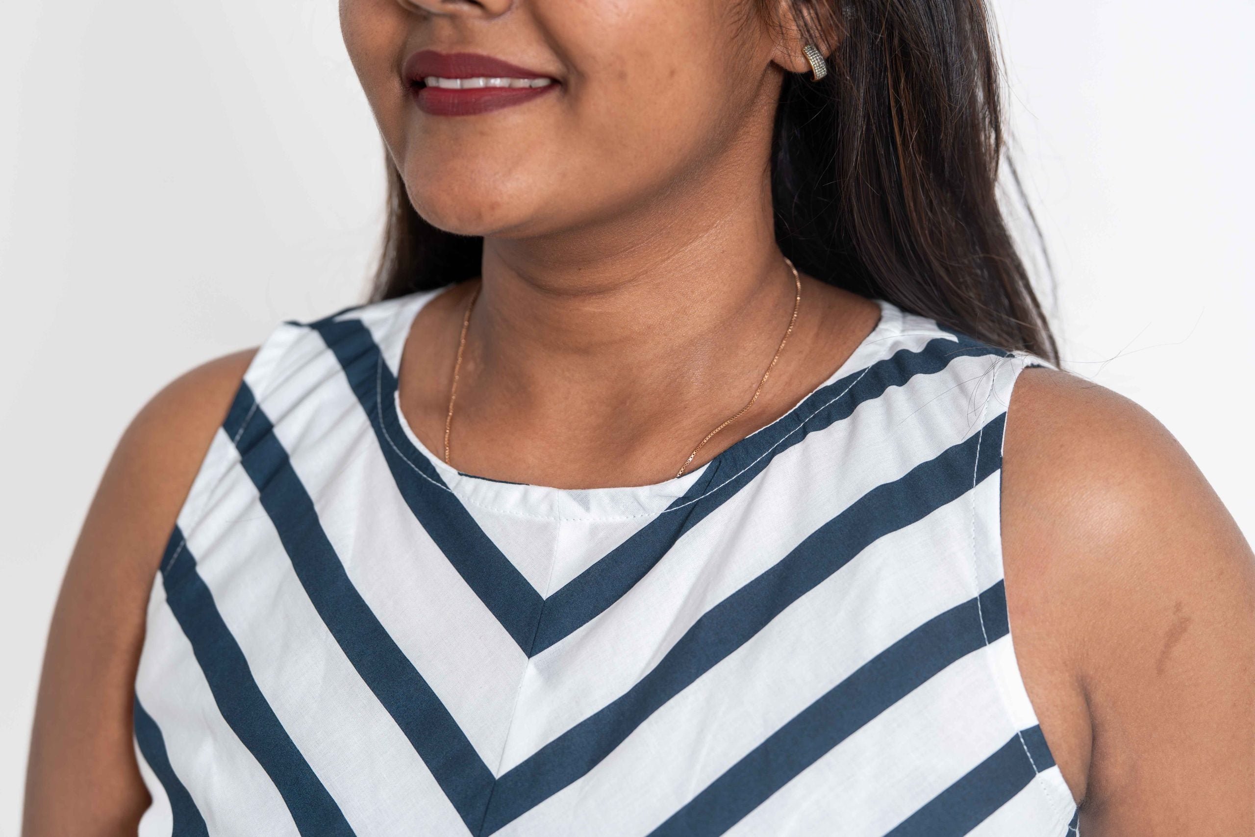 The Essence Dress Navy Blue – Organic Cotton