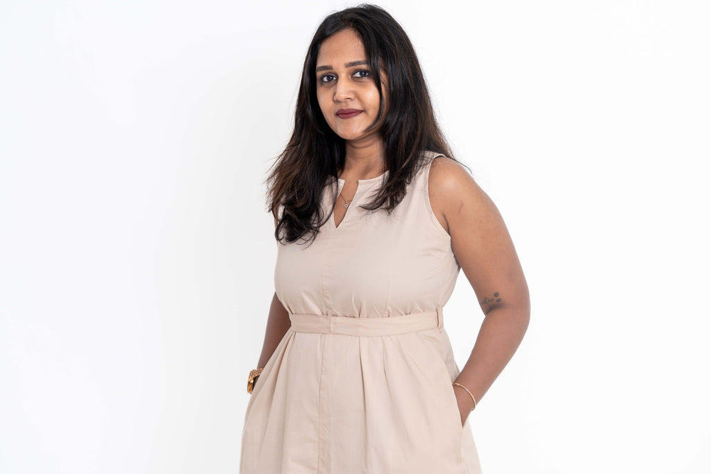 The Solace Dress Cream - Organic Cotton