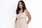 The Solace Dress Cream - Organic Cotton