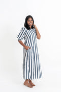 The Verve Dress Stripes - Breathable Fabric