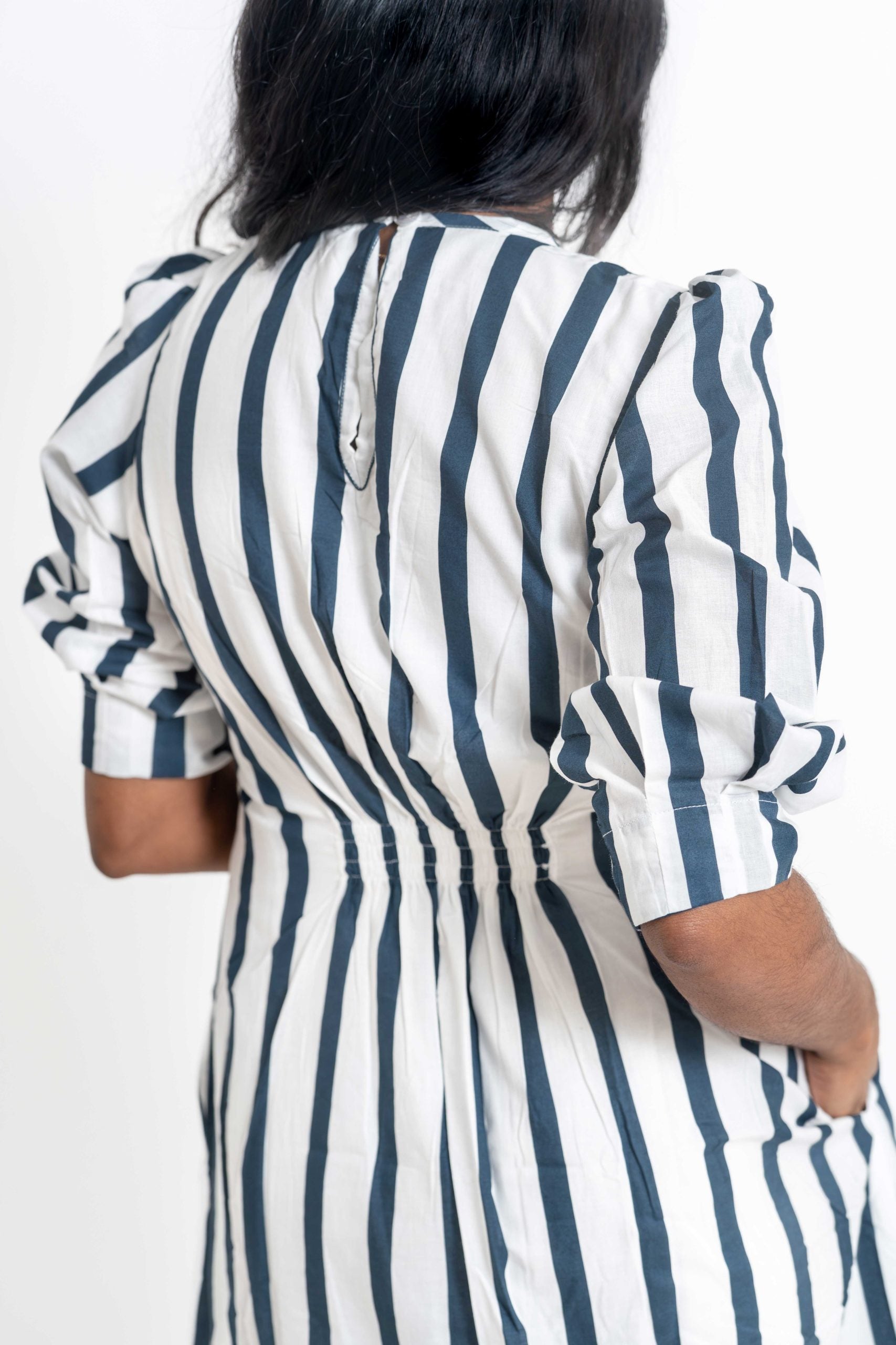 The Verve Dress Stripes - Breathable Fabric